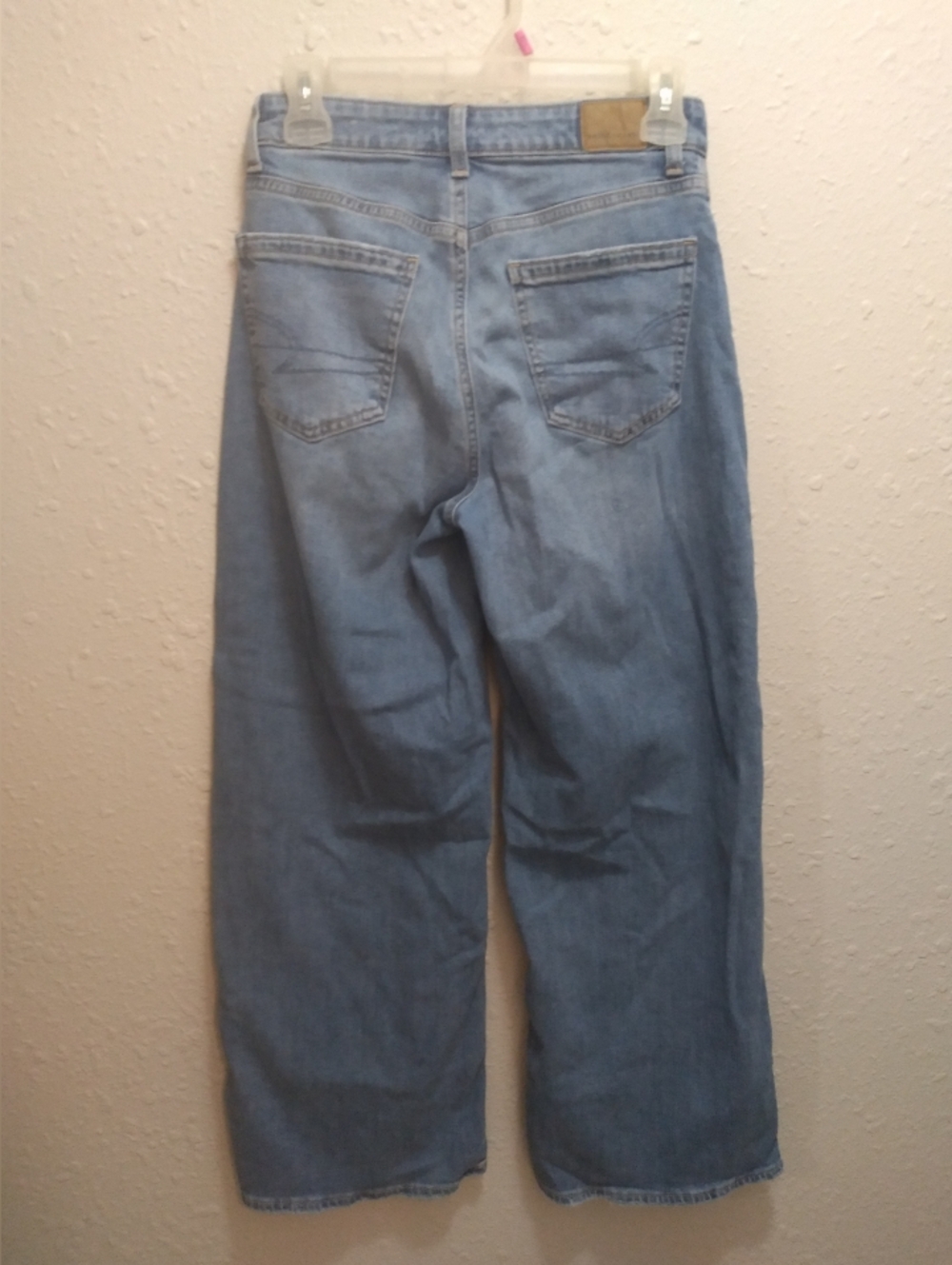 AE Super Hi Rise Baggy Wide Leg Jeans - Picture 5 of 8